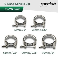 Edelstahl V-Band Schelle Set